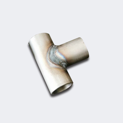 Raw Steel Three-Way Pipe by Welding