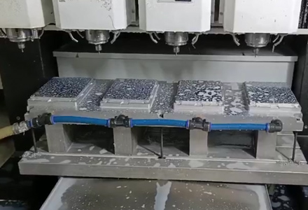 4 head cnc machining for batch parts